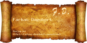 Farkas Dagobert névjegykártya